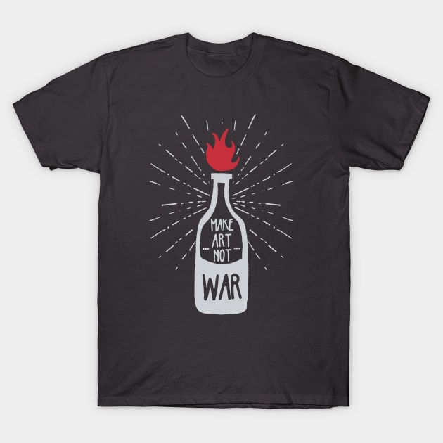 Molotov Art T-Shirt by Shapwac12